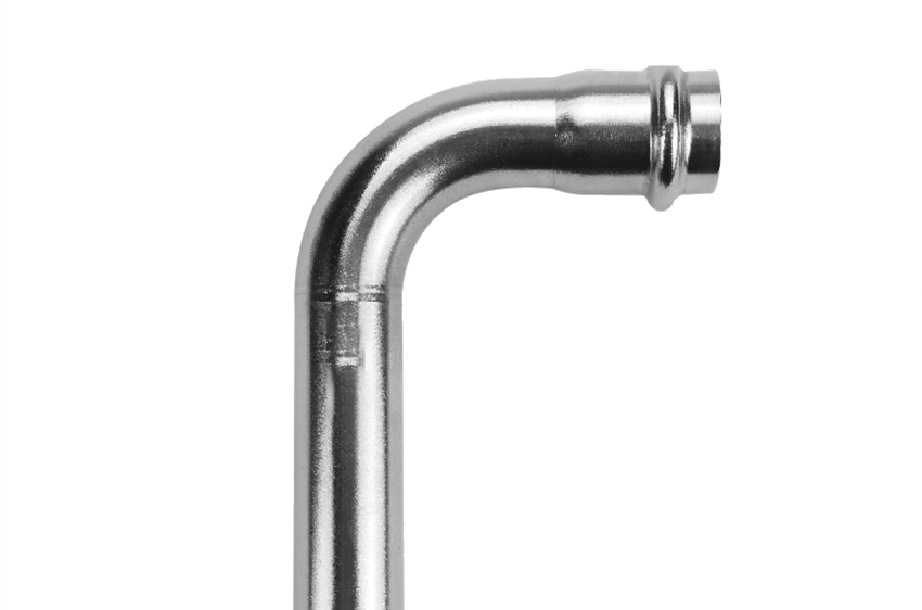 不銹鋼雙卡壓90度B型彎頭