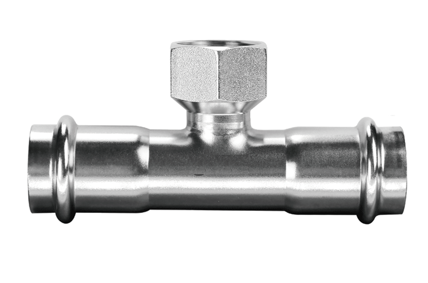 不銹鋼雙卡壓內絲三通