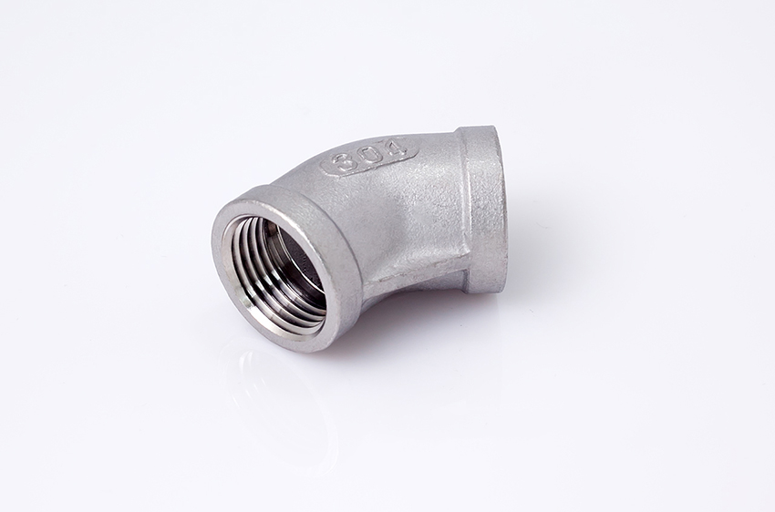 不銹鋼內(nèi)絲45度彎頭